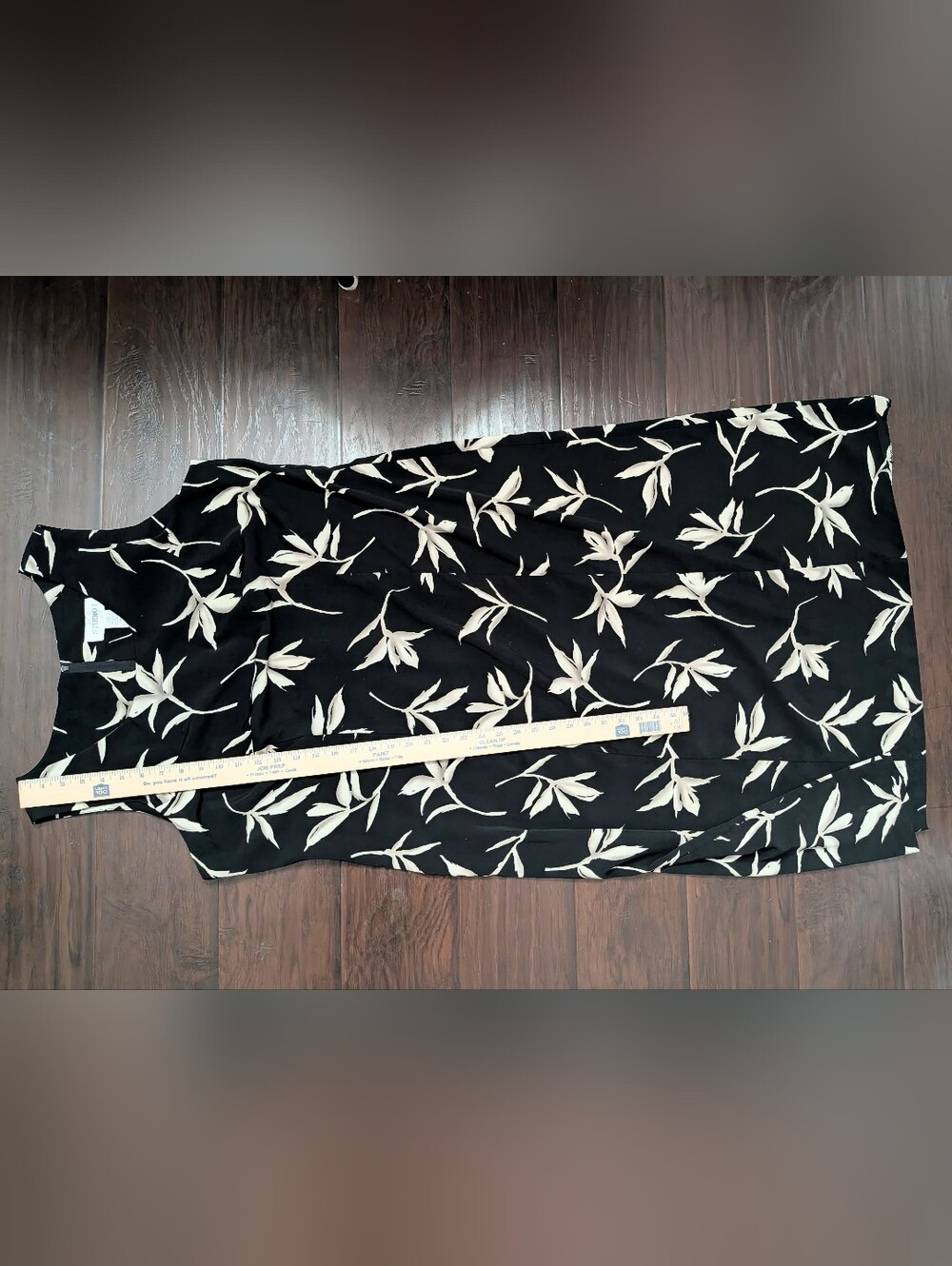 Studio 1 Black Midi/Maxi Dress with Cream Floral Print - Picture 8 of 8